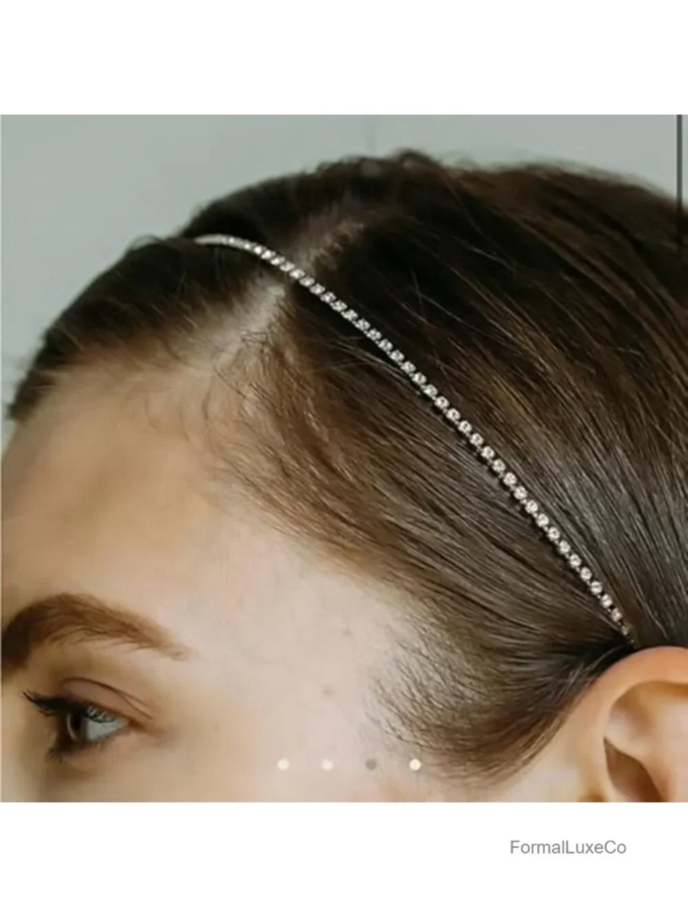 Rhinestone Headbands for Women - Sparkly Crystal Hair Hoops Non Slip Metal